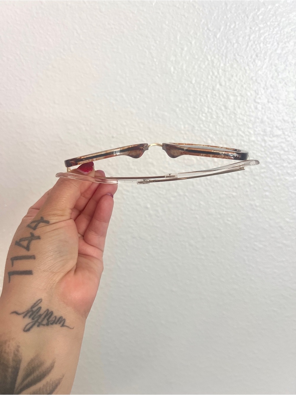 Tortoiseshell Square Sunglasses - Brown Lenses - Picture 2 of 3